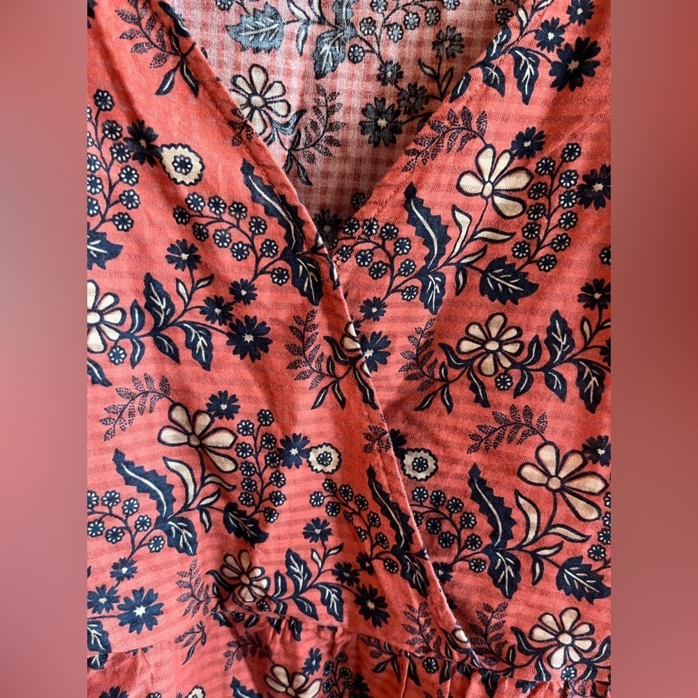 Madewell Puff-Sleeve Peplum Top in Cavoli Floral - Picture 4 of 11